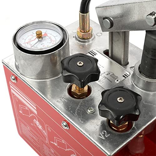 Image of IRONWALLS Hydraulic Manual Water Pressure Compression Test Pump Water Pipe Leakage Pressure Tester 3 Gallon Tank
