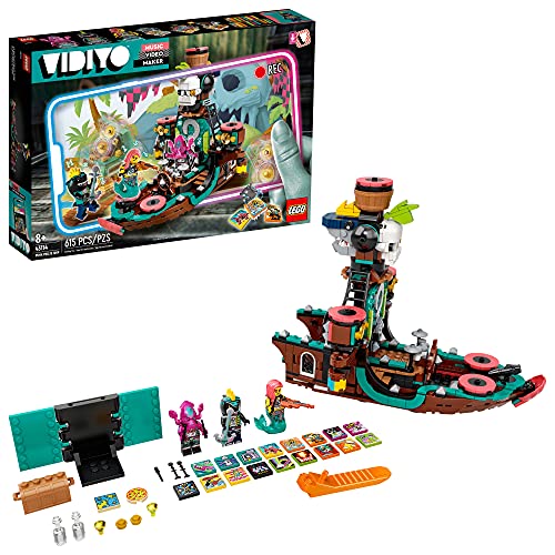 Up To 40% OFF LEGO VIDIYO Punk Pirate Ship 43114 Building Kit Toy; Inspire Kids to Direct and Star in Their Own Music Videos; New 2021 (615 Pieces)