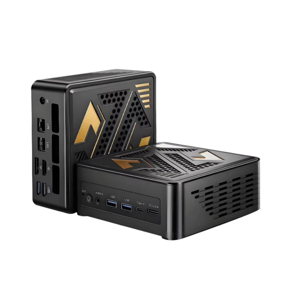FakestarPC Mini PC da gioco in metallo AI, processore Ryzen 9 7940HS, OCuLink, porta USB4, Dual LAN 2.5G, 2 NVMe, WiFi6E, Win11, mini computer senza RAM, senza SSD