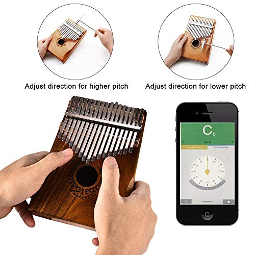 Kalimba 17 clés Professionnel Pouce Piano Instrument Enfant avec Contenu Kalimba Songbook et Tuning Hammer et Sacoche… - Les Beatles, Paul McCartney, John Lennon, RIngo Starr, George Harrison Kalimba 17 clés Professionnel Pouce Piano Instrument Enfant avec Contenu Kalimba Songbook et Tuning Hammer et Sacoche… – Image 6