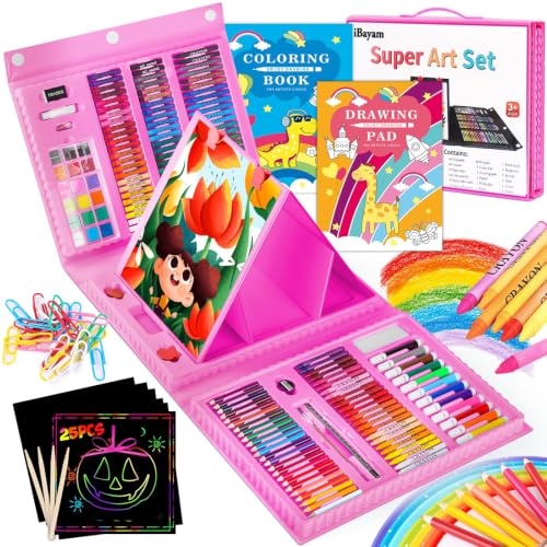 iBayam 251-Pack Pink Art Supplies, Drawing Arts Kits for...