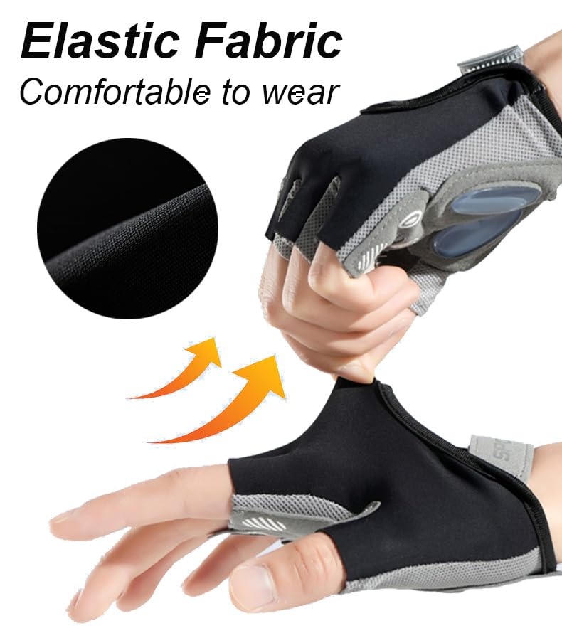 FGSS Workout Gloves for Men Women Exercise Gloves for Weight Lifting Fitness Cycling Gym Training with Grip Cushion Pads - Image 6