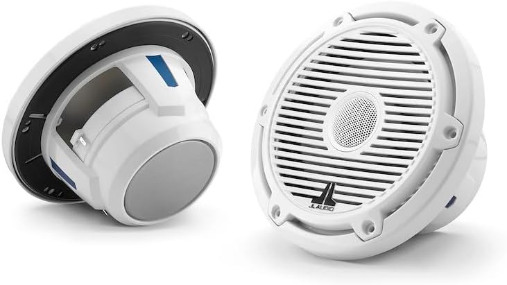 JL Audio M6 Series 6.5" Marine Coaxial Speakers w/Gloss White Cla...