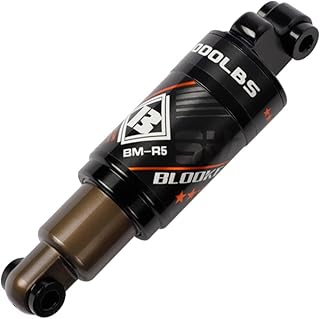 Bike Rear Shock Absorber,HUIOP Bicycle Oil Spring Shock Absorber Mountain Bike Rear Shock Absorber Aluminium Alloy MTB Rear Absorber Suspension with Screws Kit 150mm(5.9'')x43mm,Oil Spring Shock Absor