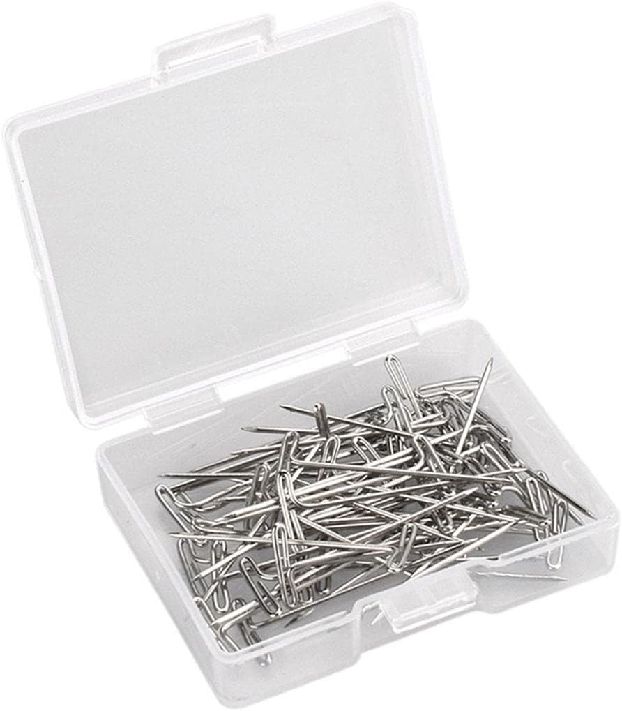 50pcs Stainless T-Pins for Wig Styling & Crafts |, Corrosion | Portable Plastic Box | Tailors, Seamstresses, Artists | Trending Modelling Supplies image 3