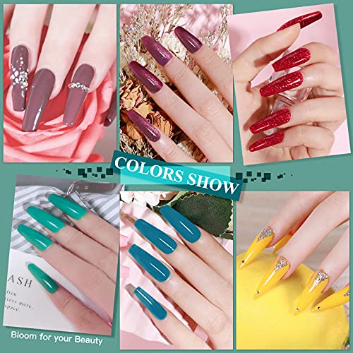 RSTYLE UV Gel Nagellack, 10 PCS Grün Rot Lila Shellac Nagellack LED Gellack Farben Set 5ml Soak Off Nägel Farbgel Kit – Bild 7