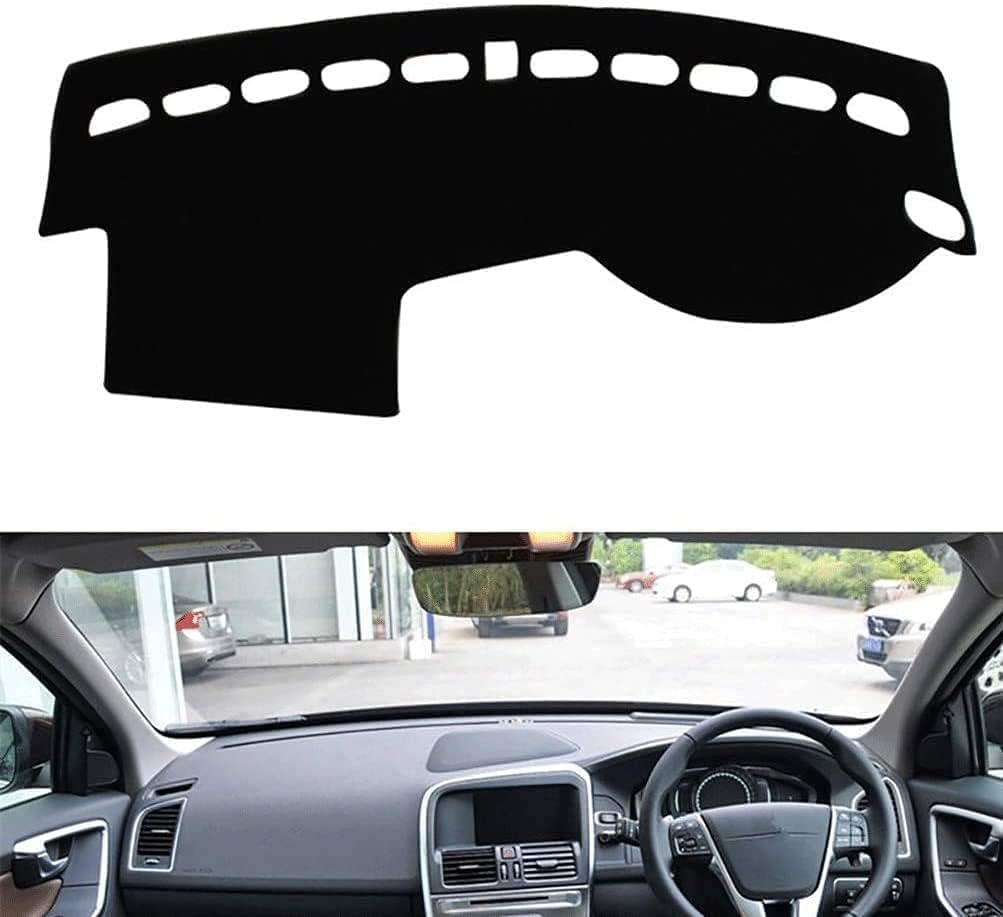 ZhangXD Car Dashboard Cover for Volvo XC60 S60 S60L 2012 2013 2014 2015 2016, Non-Slip Dash Board Sun Shield Protector Anti-Glare Anti Dust Interior Accessories
