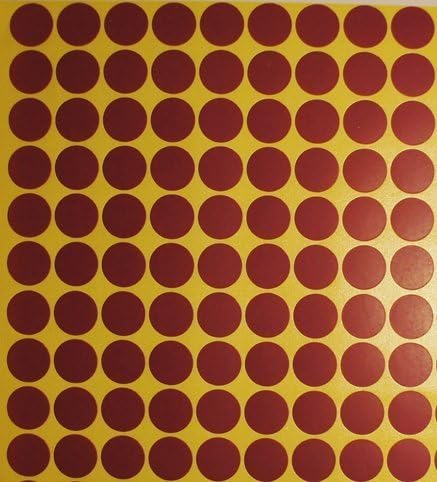 Self-Adhesive Tailors Round Labels, Diameter 13mm, A Pack of 15 Sheets/132 Stickers per Sheet – Purple