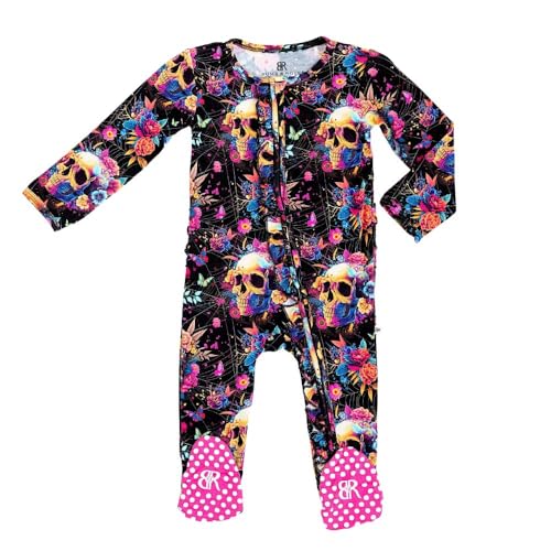 Image of Bums & Roses Bamboo Baby Footies | Soft Spandex and Viscose from Bamboo | Two-way Zipper for Easy Change
