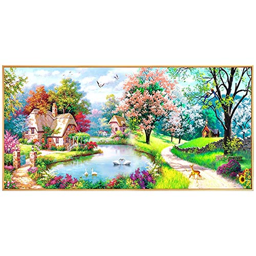 Peinture diamant 5d complet grand format pour masquer les grands murs blancs vides