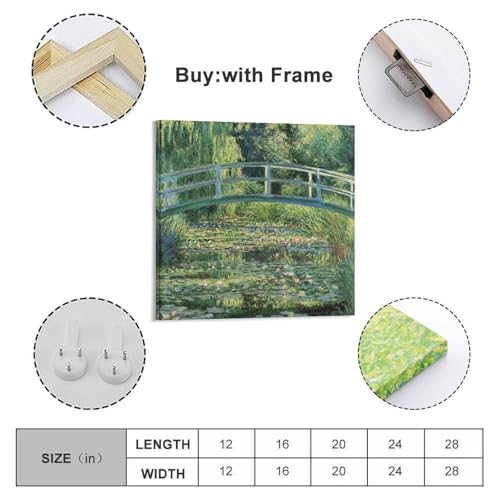 Impression sur toile étang nénuphars Claude Monet décoration murale