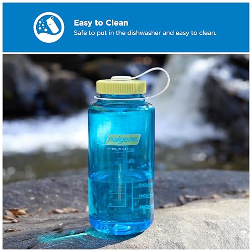 Image of Nalgene 32 oz Wide Mouth Water Bottle | BPA-Free, Durable & Leak Proof, Lightweight Bottle for Hiking & Gym, Work & Travel