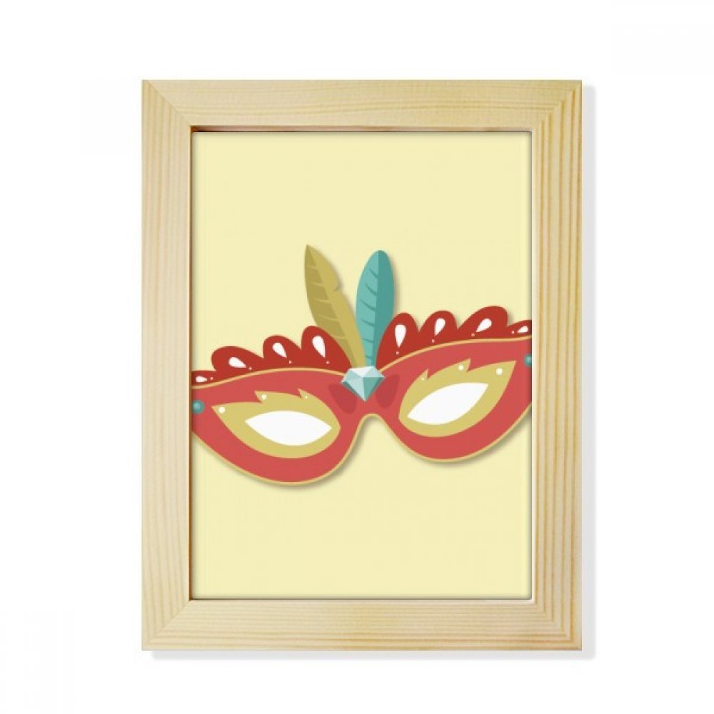 Cadre photo bois Carnaval Venise 15.2x20.2cm décoration murale et table multicolore