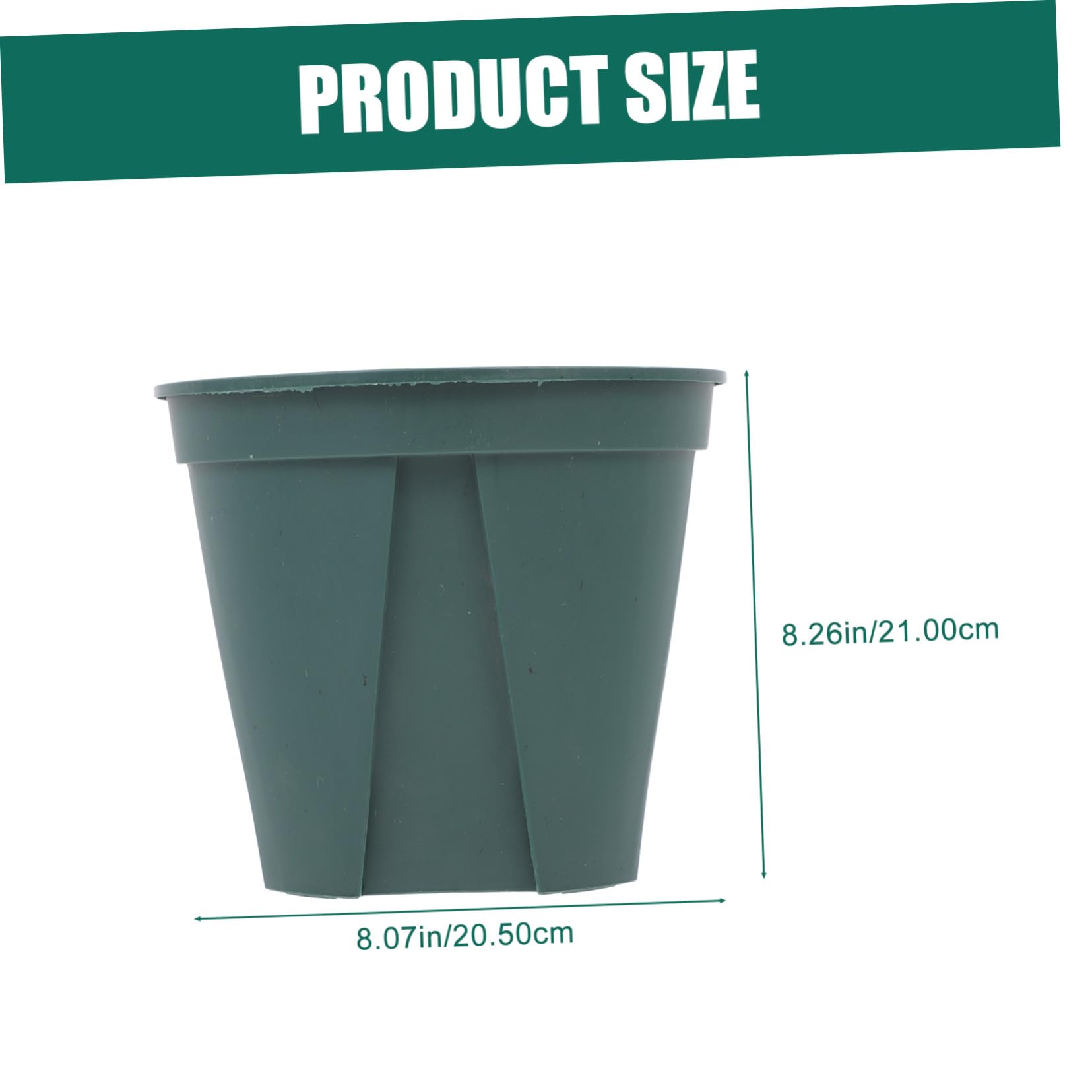 Pots de Fleurs Ronds en Plastique 5 Pièces, Contrôle Racinaire