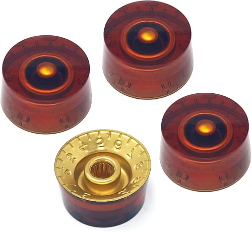 Miniatura 7 de Vintage Forge Pomos de velocidad blancos compatibles con guitarra eléctrica Gibson Les Paul SG (juego de 4) se adapta a 24 ollas empotrables de eje