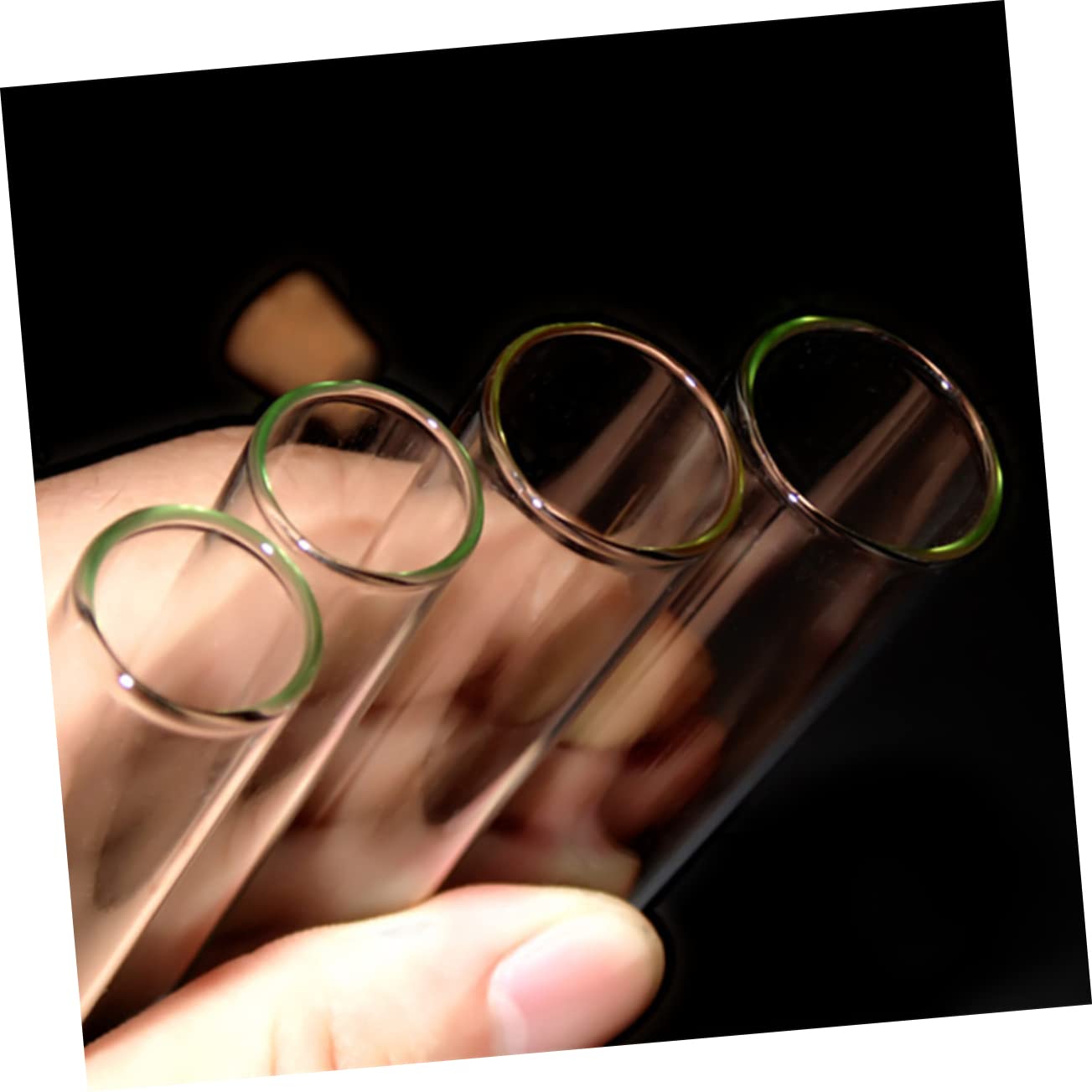 HOMOCONO 15 * 100mm Test Tube Clamp Hard Plastic Test Tube Cork Release with Wooden Plugs Clips 12pcs Set