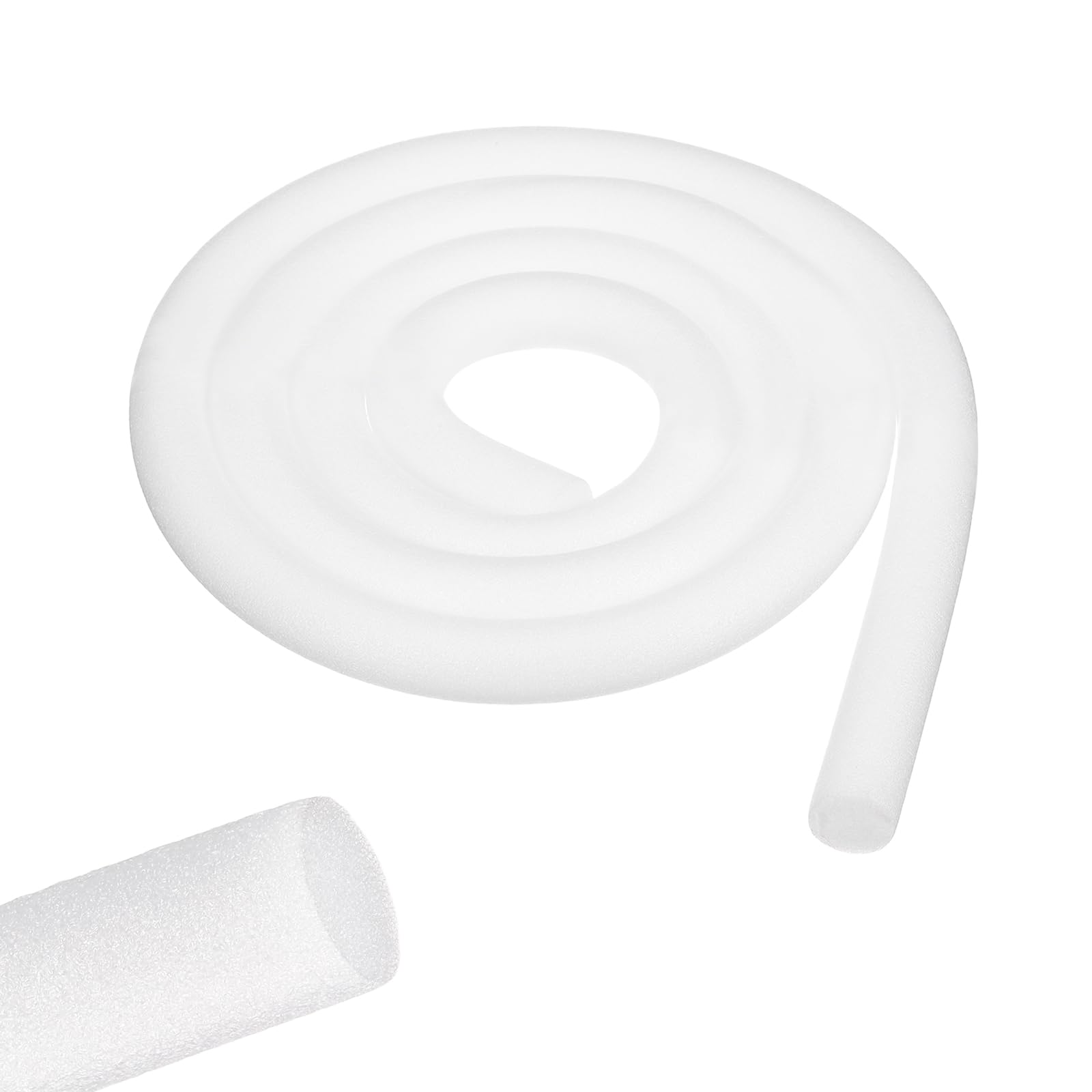 sourcing map 3 Roll 6.5 ft Foam Noodles for Crafts, 1 Inch Dia, White