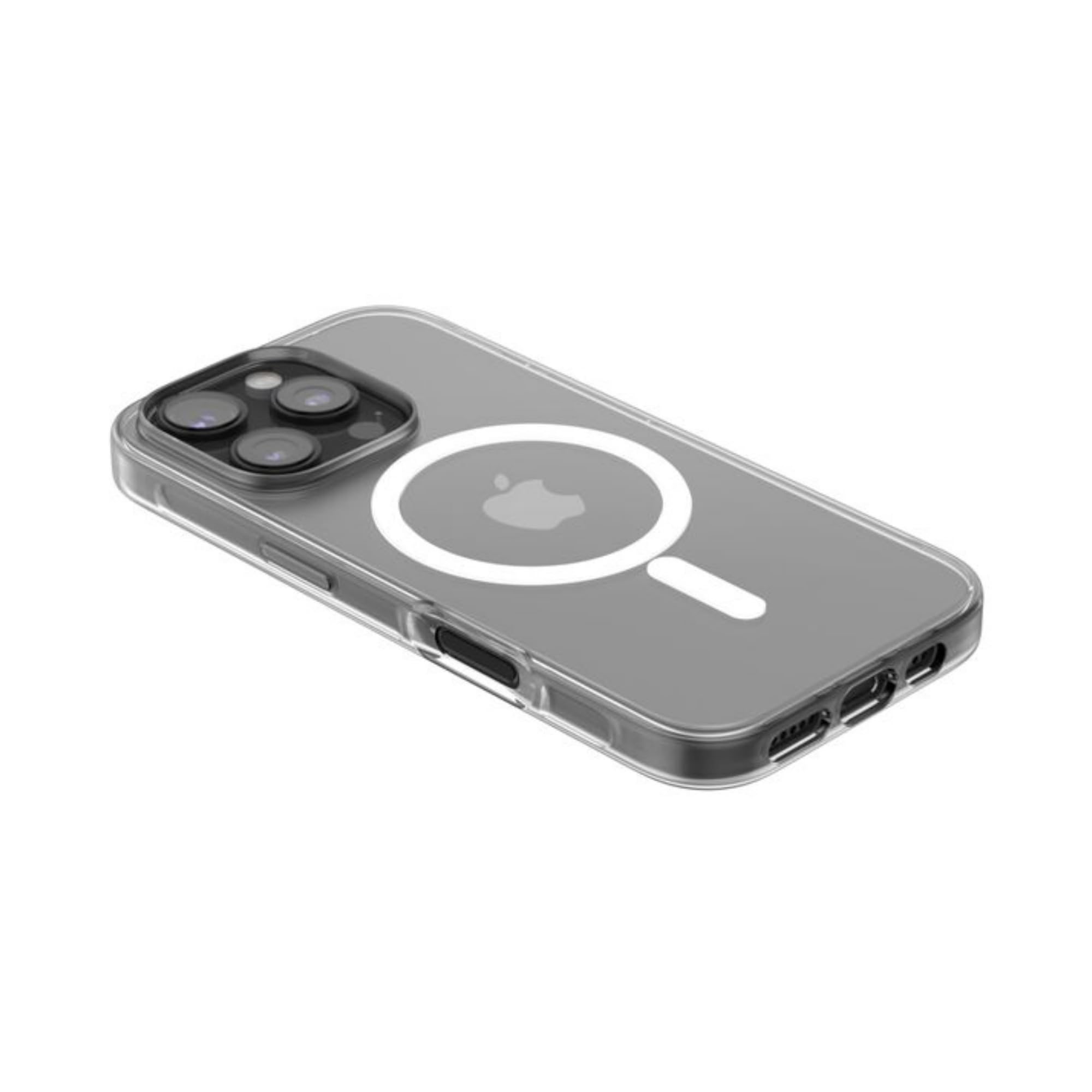 Belkin SheerForce Etui na iPhone 16 Pro, zgodne z MagSafe cienkie etui z powłoką odporną na zarysowania – magnetyczne, odporne na wstrząsy etui ochronne na telefon iPhone – Przezroczyste