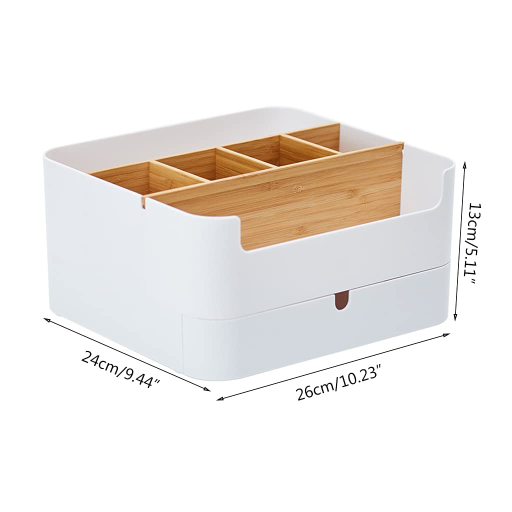 Scatola portaoggetti da scrivania a più scomparti, elegante per forniture da ufficio, oggetti essenziali e oggetti vari, supporto versatile per casa e spazio di lavoro