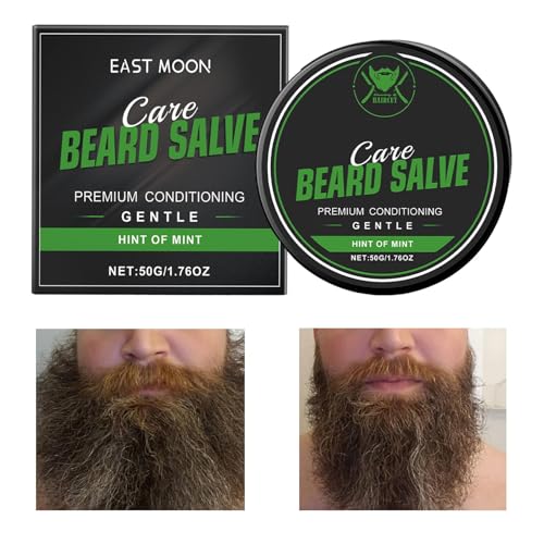 Hombres De Mantequilla De Barba, Suavizante De Barba, Espesante De Cabello Facial De Crema De Crecimiento, No Grasiento Fácil De Aplicar, Humectante De Cabello Liviano 50 G Para Hombres