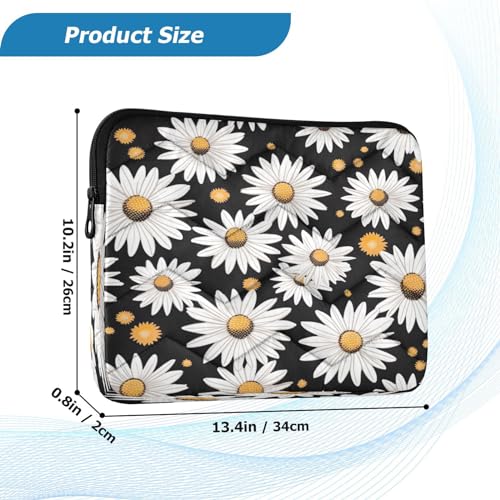 Funda Negra Daisy para Portátiles de 13 a 14 Pulgadas miniatura 3
