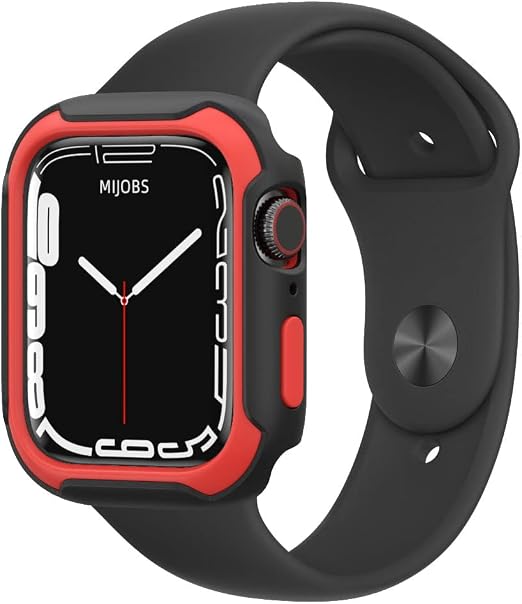 Amazon.com: Mijobs Funda para Apple Watch Series 7 de 1.614 in [sin  protector de pantalla], TPU suave y PC duro a prueba de golpes, funda  protectora completa para iWatch S7 de 1.614 in,