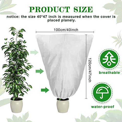 image for Coume 8 Pcs Plant Covers Freeze Protection 40 x 47 Inch Winter Frost B