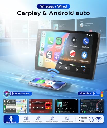 Image of 8Core 6GB+128GB Android 15 for Honda Civic 2016-2020 Radio,5.0 Bluetooth Car Stereo with Wireless Carplay,5Ghz WiFi,DSP 46EQ,Android Auto,9inch 1280x720 IPS Touch Screen,Backup Camera,63UIs,GPS,FM