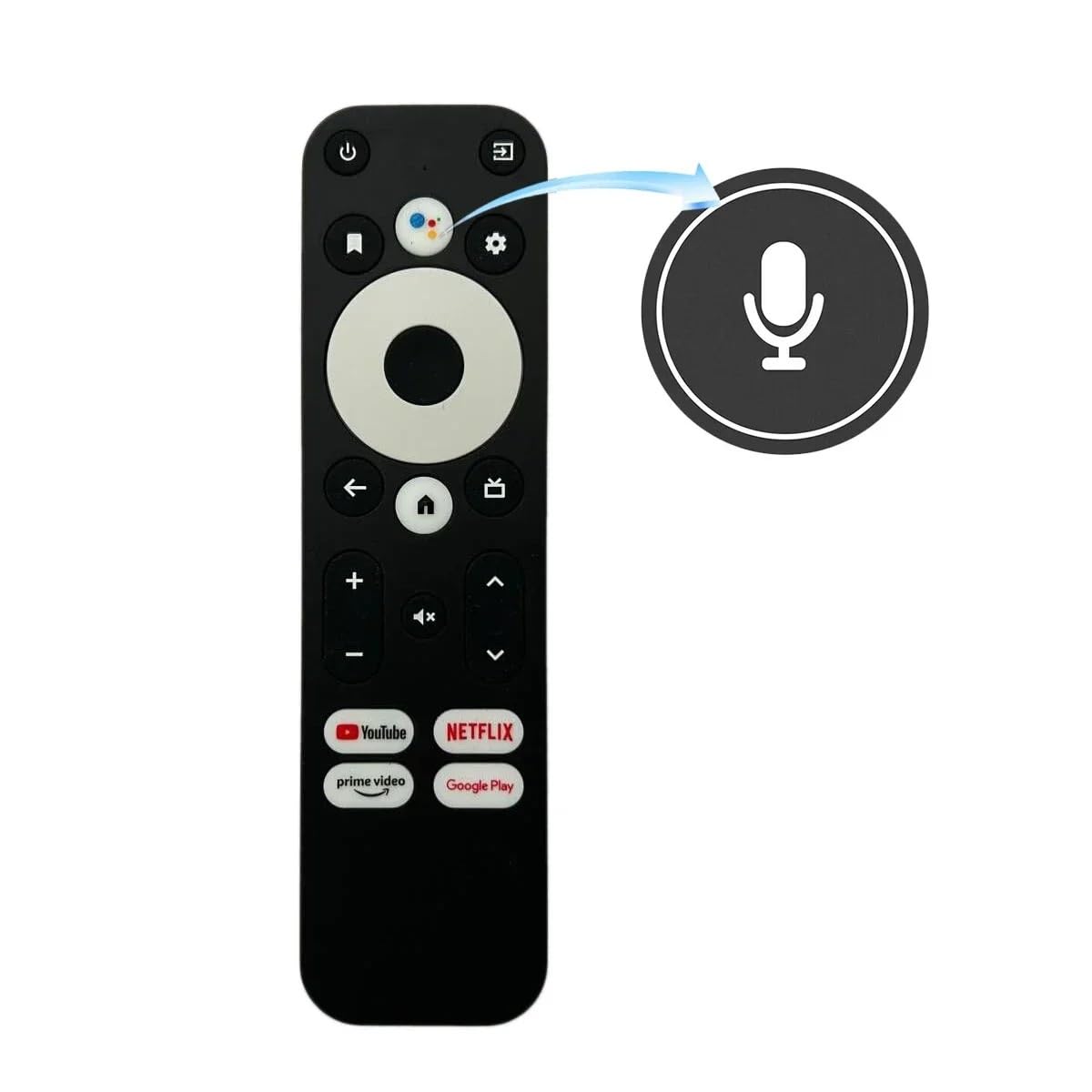 1 szt. Pilot zdalnego sterowania do telewizora Thomson THA100 Smart 4K Ultra Streaming Stick Box z systemem Android TV