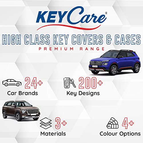 Image of Keyzone Silicone Key Cover for Hyundai Creta, Venue, Tucson, Alcazar, i20, Xcent, Aura, Elite i20, Active i20, Grand i10 flip Keys (Black with MAH Key Holder)