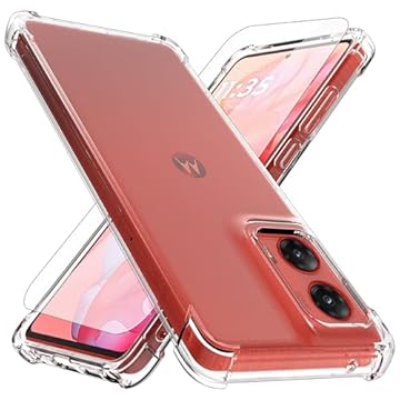 Capa para Moto G Stylus 5G 2024, protetor de tela integrado Motorola G Stylus 5G 2024, capa unissex à prova de choque flexível TPU transparente para celular transparente capa transparente -