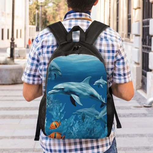 Sac à dos décontracté mignon bleu imperméable en finition légère
