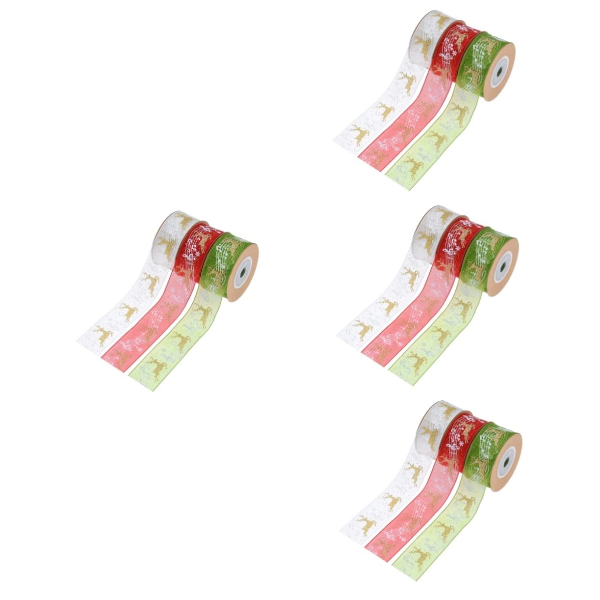 12stücke Teiliges Weihnachtsschleifenband Weihnachtsdekoration Für Geschenkverpackung Und Bastelarbeiten