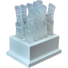 Znet3D Eye Drug Vials Holder & Storage - Disposable Eye Drug Vials - Holds 10 Vials - Perfect for Storing 10 Medicine Vials in a Full Package White