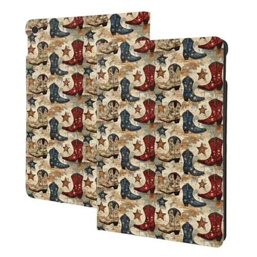 Support folio iPad 10.2 avec veille automatique et protection cowboy