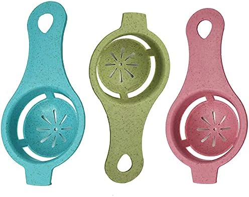 3PCS Egg Separator Egg Yolk White Separator Egg White Separator Egg Whites Strainer Filter Divider Egg Separator Tool Kitchen Baking Gadget