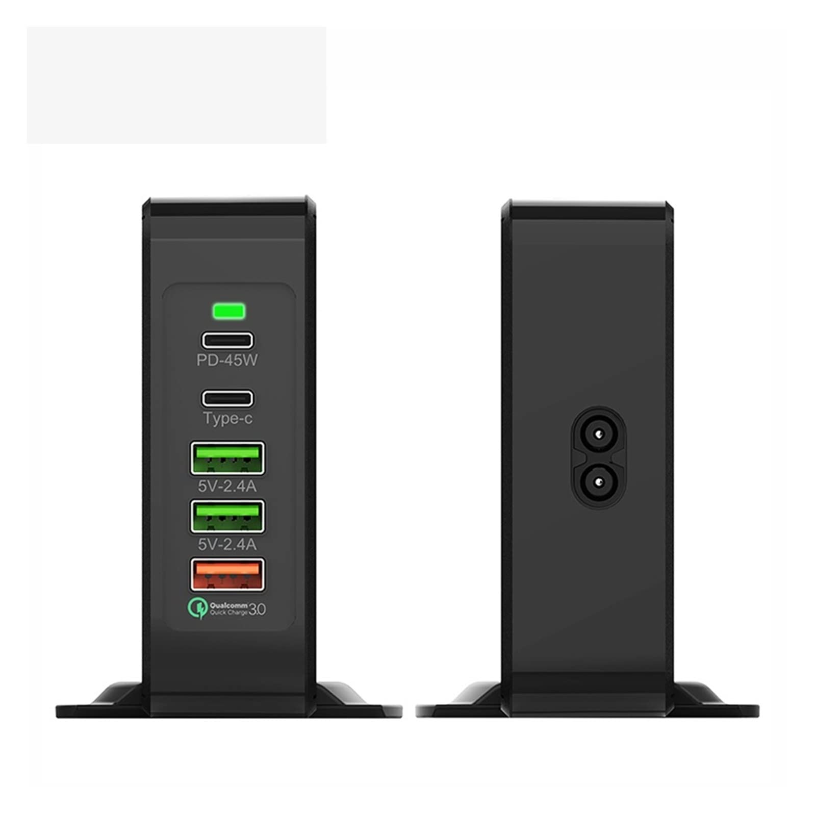 EDEDE Cargador USB Multi-Puerto, 75W Quick Charge 3.0 USB Tipo C PD Adaptador de Corriente Cargador de teléfono Tablet Cargador USB rápido