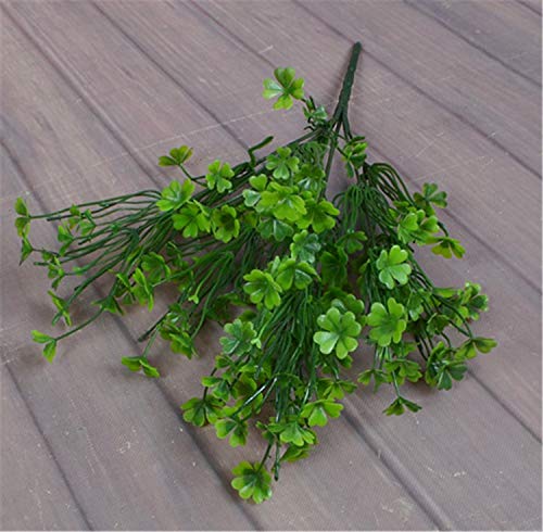 Skyseen 4Pcs Artificial Four Leaf Clover Fake Plant For Home Decoration #TOP2
