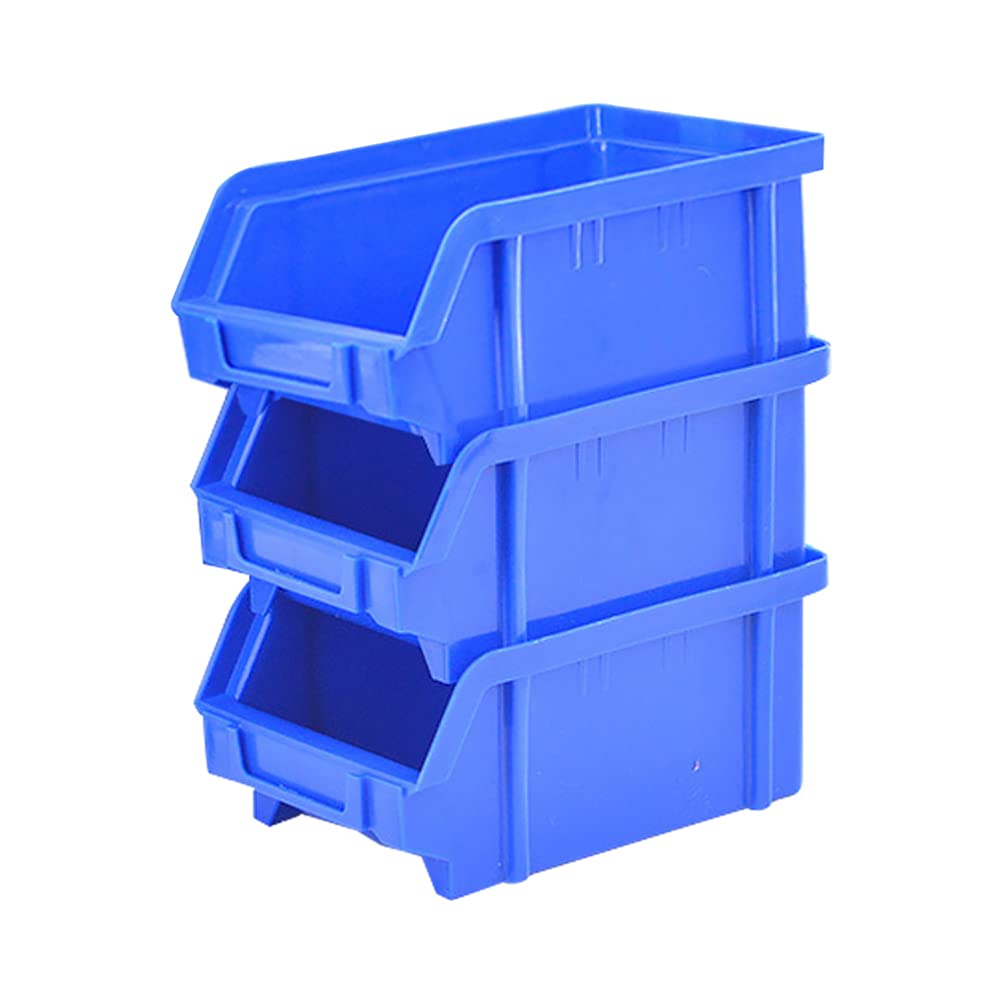 Buy Hemobllo 3pcs Plastic Storage Bin Blue Hanging Stacking Containers