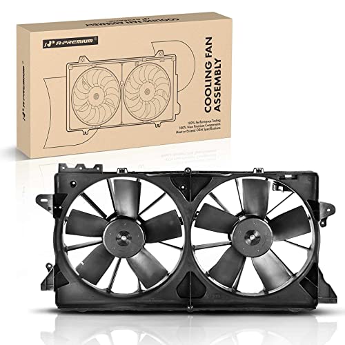 A-Premium Engine Radiator Cooling Fan Assembly Compatible with Ford & Lincoln Models - F-150 F150 2010-2014, Expedition 2010-2013/2015-2017, Navigator 2010-2017 - Replace# AL3Z8C607A, BL3Z8C607B