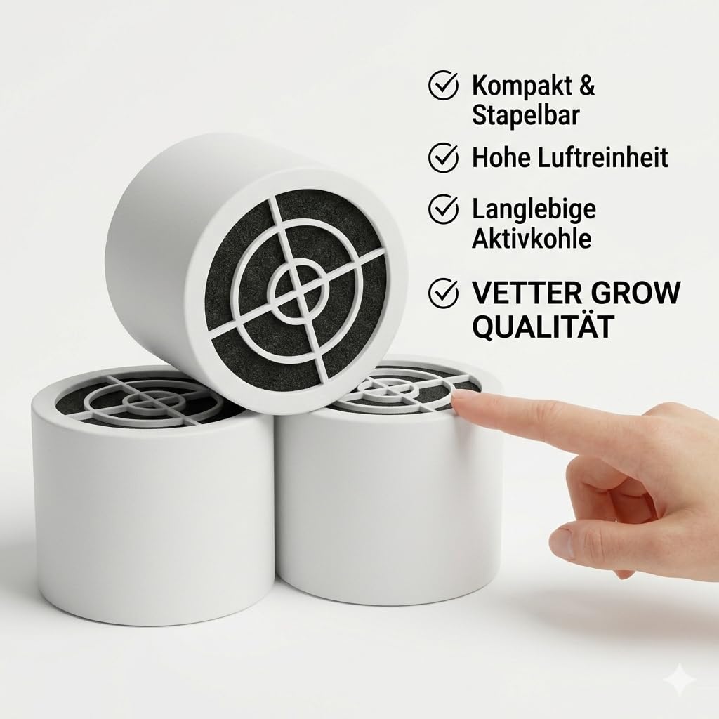 Mini Aktivkohlefilter für Homegrow 100 m3/h