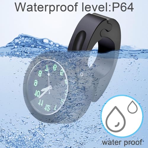 Funmo Orologio da moto, impermeabile, luce