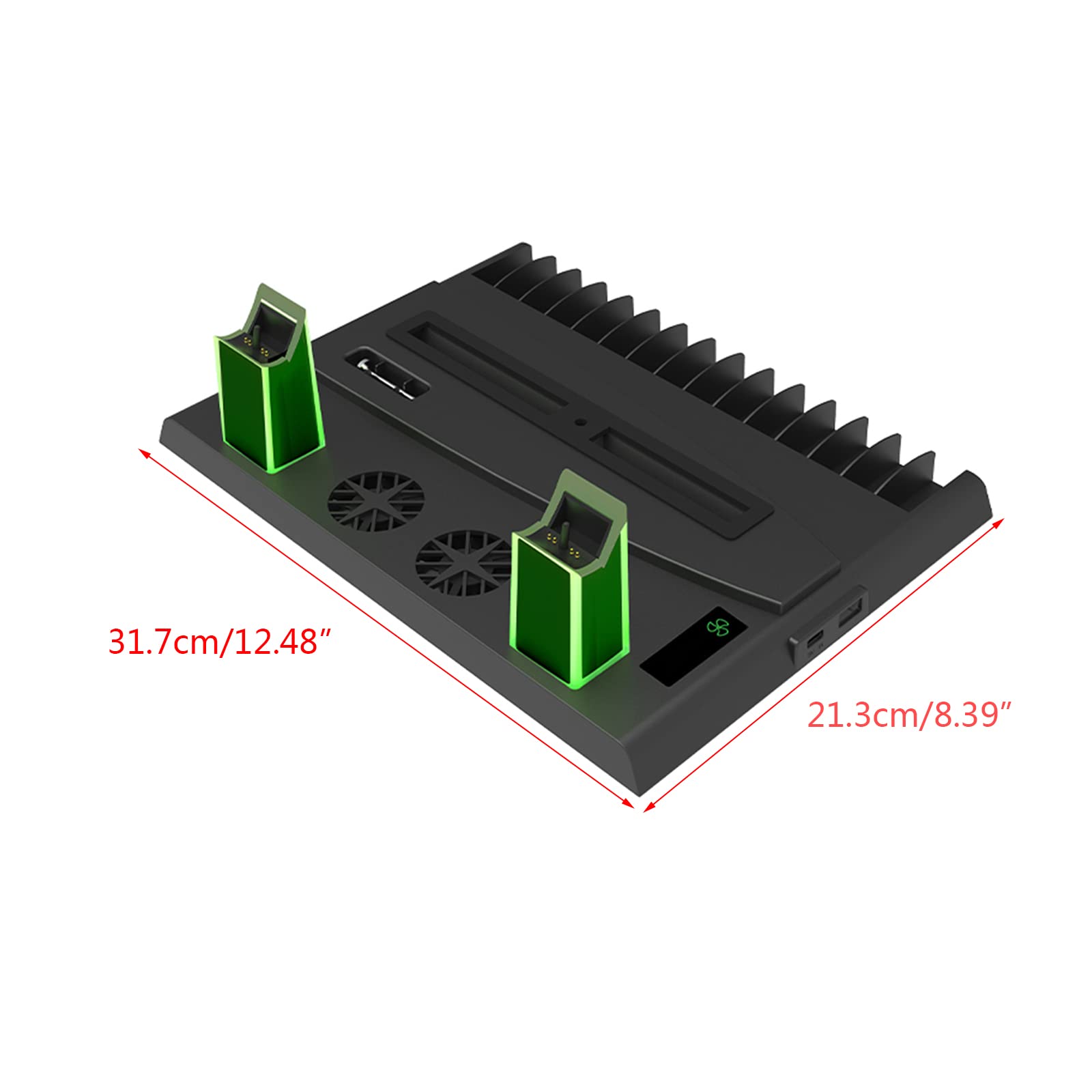 Ventola di raffreddamento Supporto verticale Base Controller Gamepad Console Stazione di ricarica Ventola di raffreddamento Supporto auricolare Docking Station di ricarica