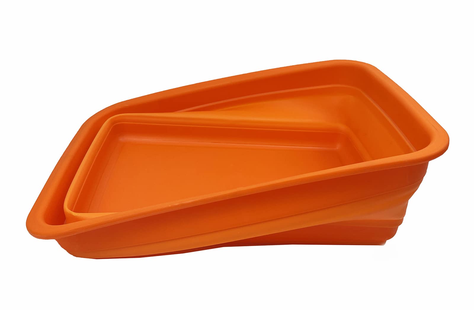 SAMMART 8L zusammenklappbare Wanne – Faltbare Geschirrwanne – tragbares Waschbecken – platzsparende Kunststoff-Waschwanne (Orange)