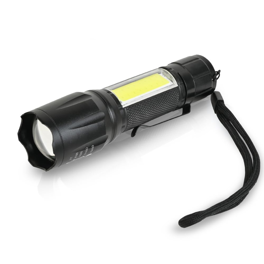 Care 4 Zoom USB BIGoption with USB Charging with 4 Function(high,Low, cob Light and Blinker) (Black : Rechargeable) Torch (Black : Rechargeable)-picture-22