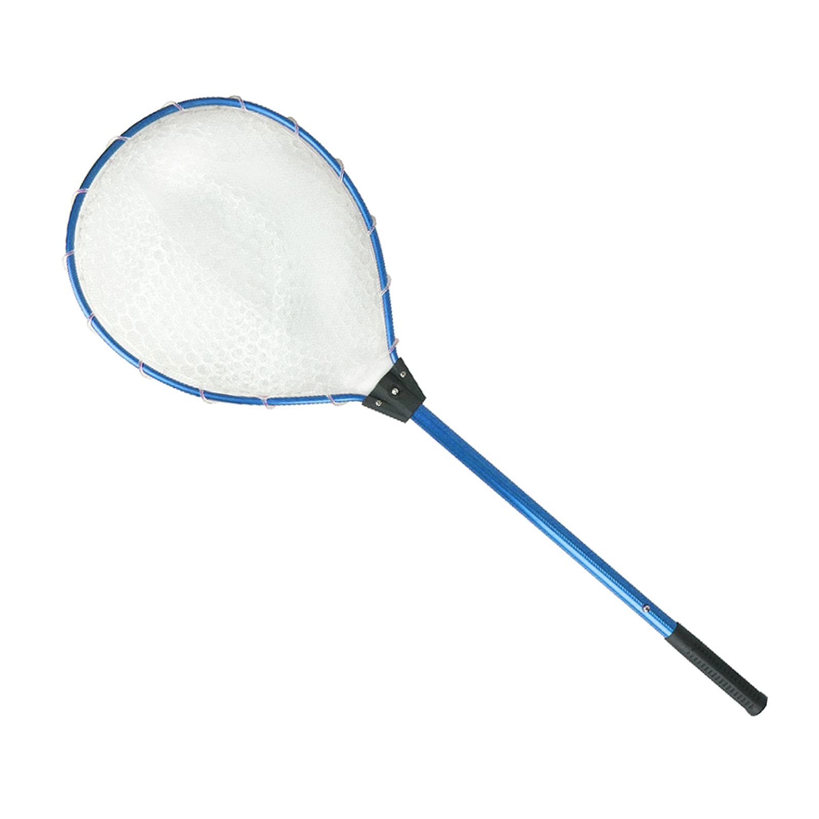 N/A Rete da Pesca Guadino per Pesci, Manico telescopico Pieghevole Pieghevole, Rete in Materiale di Gomma Resistente, Cattura o Rilascio Sicuro del Pesce - Blu