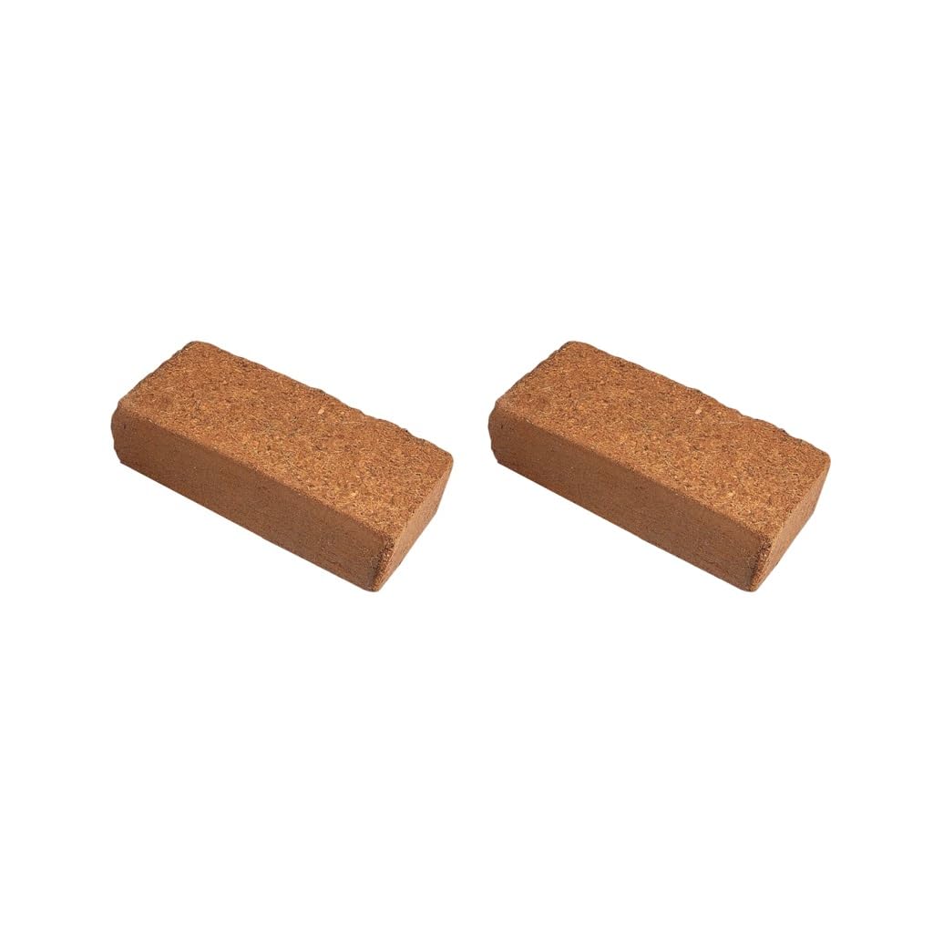 Lot de 2 terreaux de jardin extensibles en fibre de coco pour plantes en pot d'intérieur 5-7 L Paragraphe ordinaire