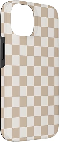Miniatura 3 de Funda Classic Checker Pattern a cuadros vainilla y crema para iPhone 14
