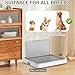 ALINUOYQ Dog Pee Pad Holder with High Wall, Indoor Dog Potty for Dogs, Large Puppy Potty Training Tray with Mesh Grid Splash Guard for Small to Medium Sized Dogs