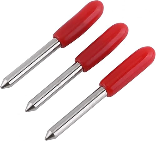 Miniatura 4 de Cuchillas de corte de trazador, 15 Uds. 45  Roland, cuchillo de repuesto de letras de carburo cementado para cortador de trazador con tapa roja